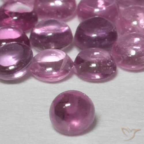 0.10ct Natural roxo médio Safira, Redondo, Transparente