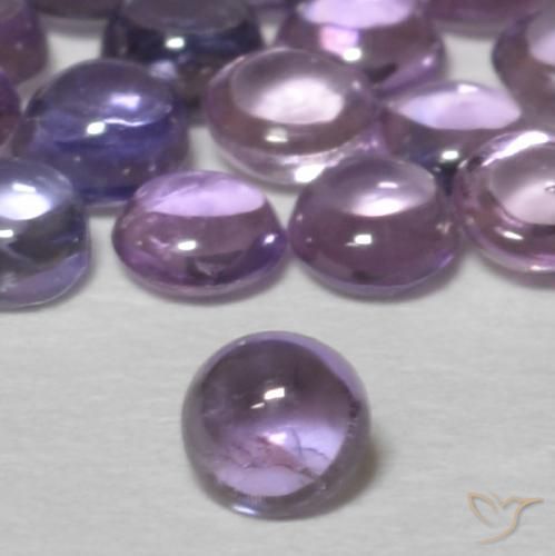 Safira Violeta médio Natural 0.11ct, Redondo, Transparente