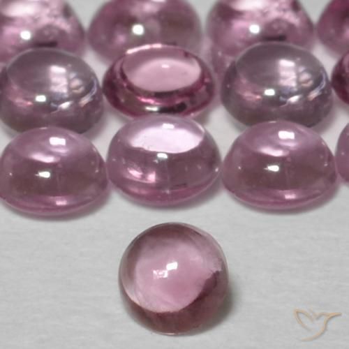 0.12ct Natural rosa médio Safira, Redondo, Transparente