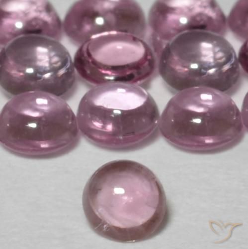 Safira rosa médio Natural 0.12ct, Redondo, Transparente
