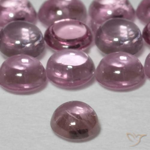 Safira rosa médio Natural 0.12ct, Redondo, Transparente