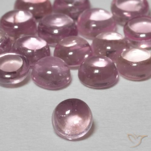 0.30ct Natural Rosa Chiclete Claro Safira, Redondo, Transparente
