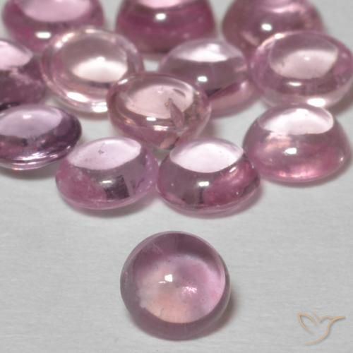 0.28ct Natural Luz rosa Safira, Redondo, Transparente