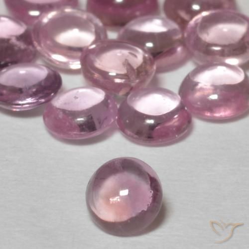 Safira Luz rosa Natural 0.28ct, Redondo, Transparente
