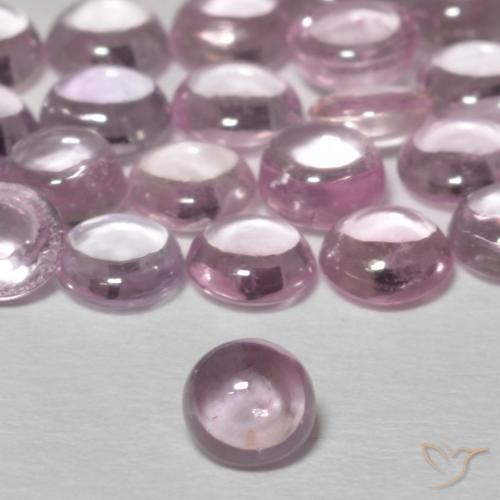 0.27ct Natural Rosa Lavanda Safira, Redondo, Transparente