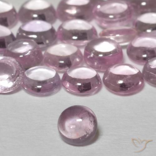 Safira Rosa Lavanda Natural 0.27ct, Redondo, Transparente