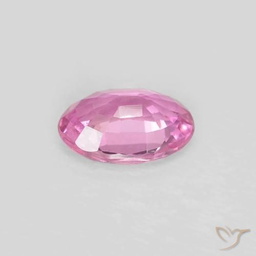Safira rosa médio Natural 0.62ct, oval, VS