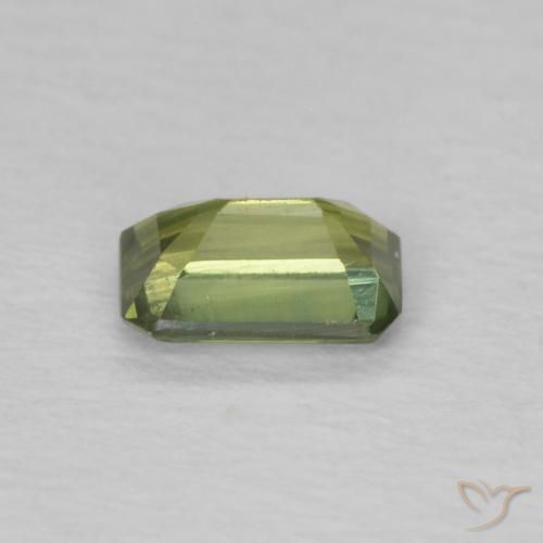 Safira Terra Verde Natural 0.43ct, Corte Octógono / Esmeralda, VS