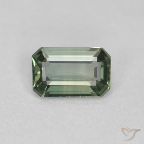 0.39ct Natural Verde Safira, Corte Esmeralda, VVS
