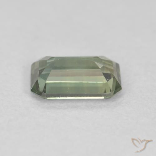 Safira Verde Natural 0.39ct, Corte Octógono / Esmeralda, VVS