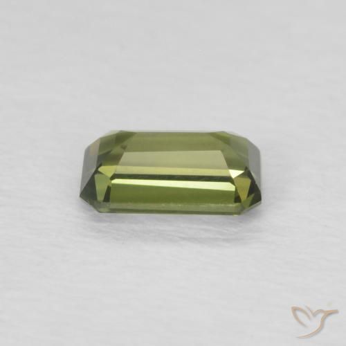 Safira Terra Verde Natural 0.43ct, Corte Octógono / Esmeralda, VVS