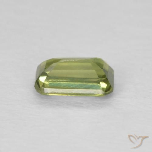 Safira Verde Floresta Claro Natural 0.44ct, Corte Octógono / Esmeralda, VVS-VS
