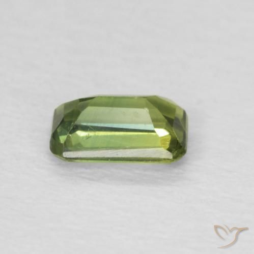 Safira Verde Floresta Claro Natural 0.42ct, Corte Octógono / Esmeralda, VS