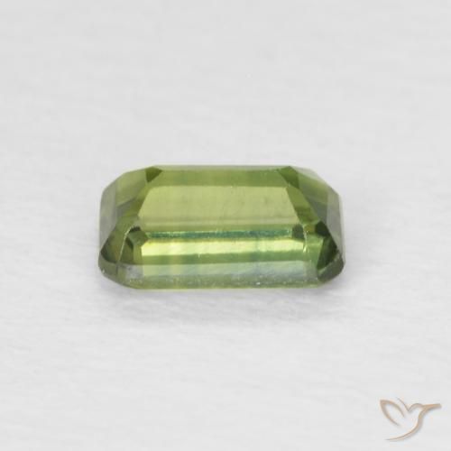 Safira Verde Floresta Claro Natural 0.46ct, Corte Octógono / Esmeralda, VS