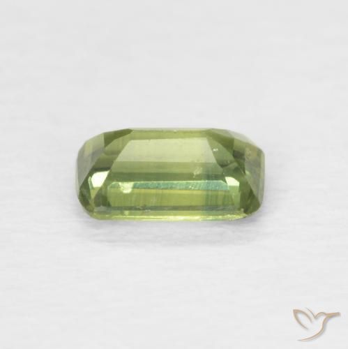 Safira Verde Floresta Claro Natural 0.43ct, Corte Octógono / Esmeralda, VS