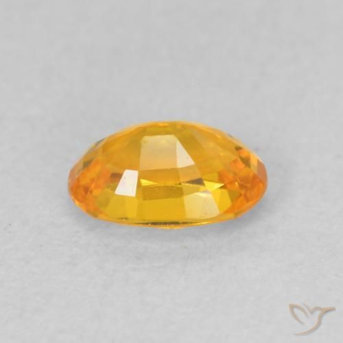 Safira Laranja-Ouro Natural 0.67ct, oval, VVS-VS