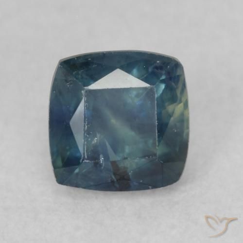 0.66ct Natural Cerceta Safira, Almofada, VS-SI, Photo A