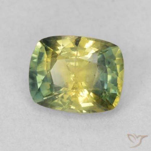 Safira Multicolorido Natural 0.75ct, Almofada, VS-SI
