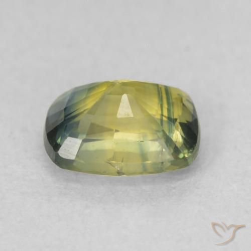 Safira Multicolorido Natural 0.75ct, Almofada, VS-SI
