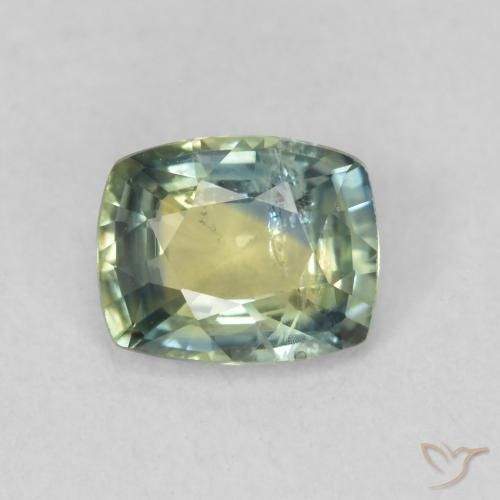 0.88ct Natural Multicolorido Safira, Almofada, VS-SI
