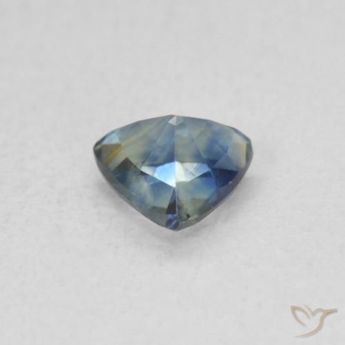 Safira Cerceta Natural 0.51ct, Trilhão, VS