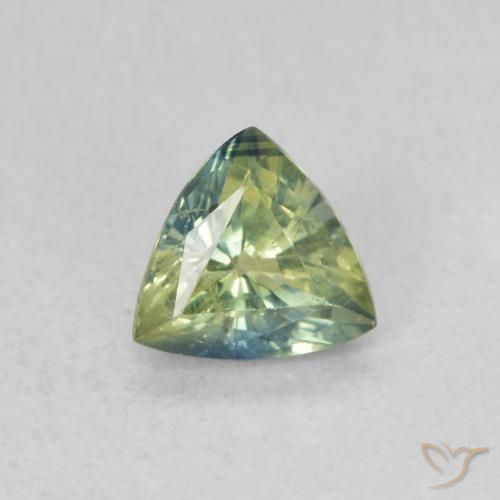 0.54ct Natural Multicolorido Safira, Trilhão, VS