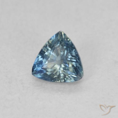 Safira Cerceta Natural 0.50ct, Trilhão, VS
