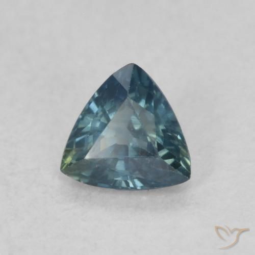 Safira Cerceta Natural 0.33ct, Trilhão, VS