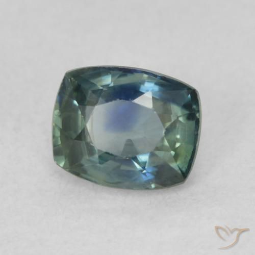 Safira Azul Muito Claro Natural 0.79ct, Almofada, VVS-VS