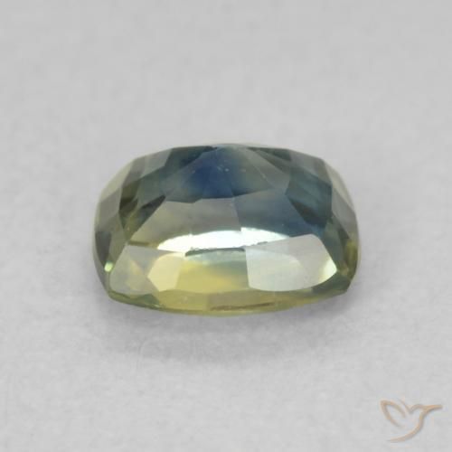 Safira Azul Muito Claro Natural 0.79ct, Almofada, VVS-VS