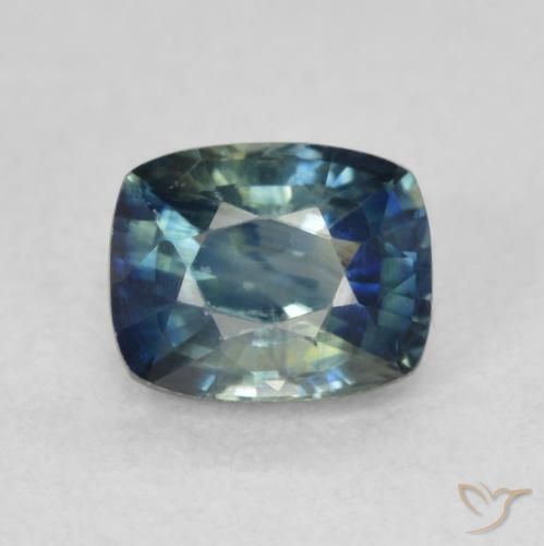 0.86ct Natural Azul marinho profundo Safira, Almofada, VVS-VS