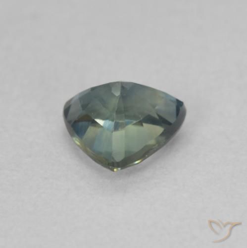 Safira Cerceta Natural 0.48ct, Trilhão, VVS-VS