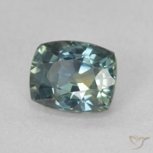 Safira Cerceta Natural 0.74ct, Almofada, VVS-VS