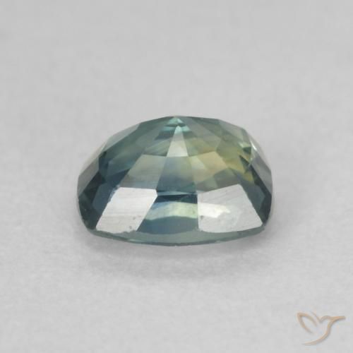 Safira Cerceta Natural 0.74ct, Almofada, VVS-VS