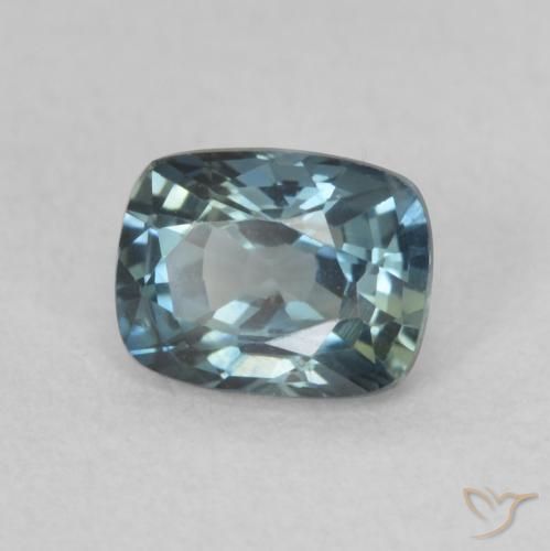 Safira Cerceta Natural 0.70ct, Almofada, VVS-VS