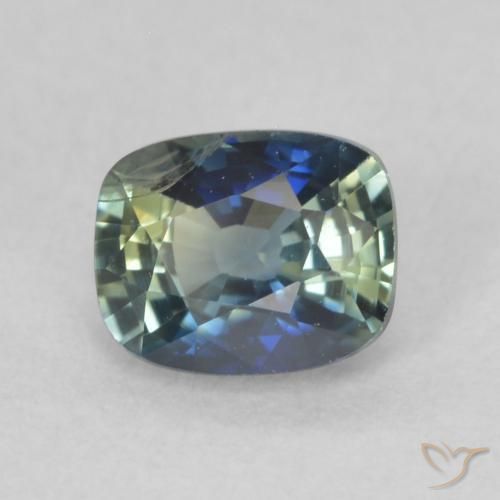 Safira Cerceta Natural 0.60ct, Almofada, VS