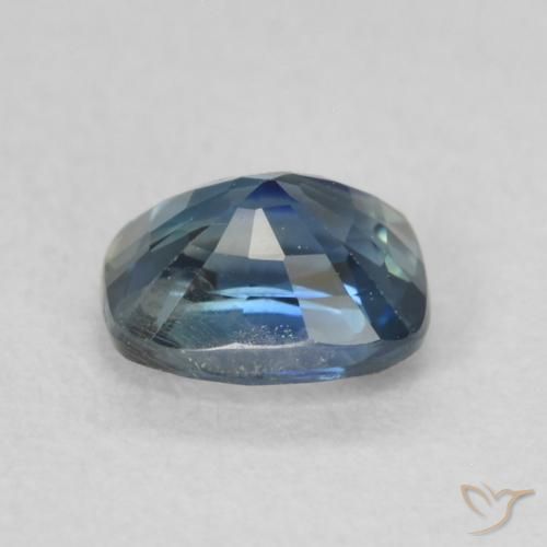 Safira Cerceta Natural 0.60ct, Almofada, VS