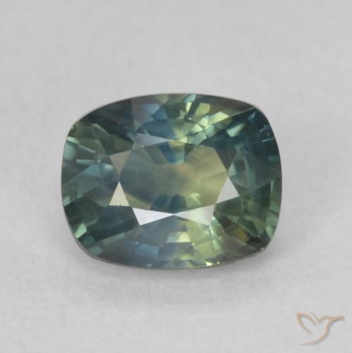 0.66ct Natural Multicolorido Safira, Almofada, VS