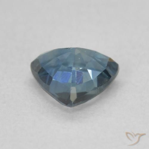 Safira Azul-esverdeado Natural 0.56ct, Trilhão, VS