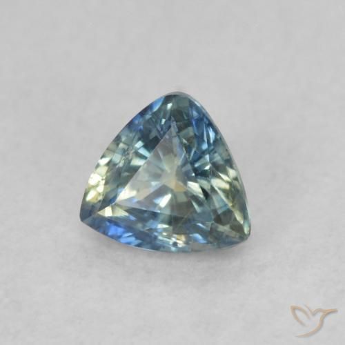 Safira Cerceta Natural 0.40ct, Trilhão, VS