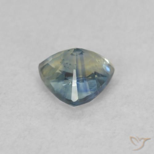 Safira Cerceta Natural 0.40ct, Trilhão, VS