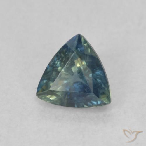 Safira Cerceta Natural 0.47ct, Trilhão, VS