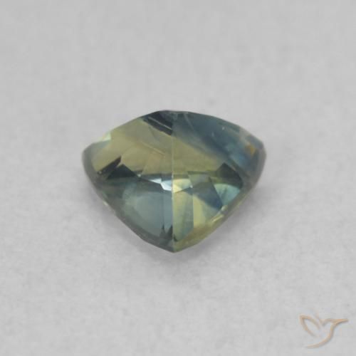 Safira Cerceta Natural 0.47ct, Trilhão, VS