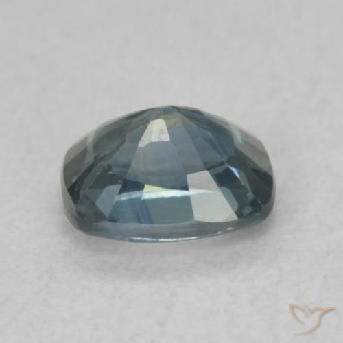 Safira Verde azulado Natural 0.73ct, Almofada, VS