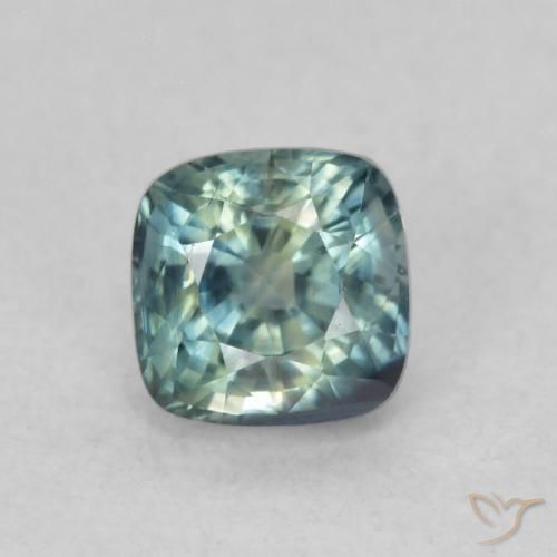 0.67ct Natural Cerceta Safira, Almofada, VS