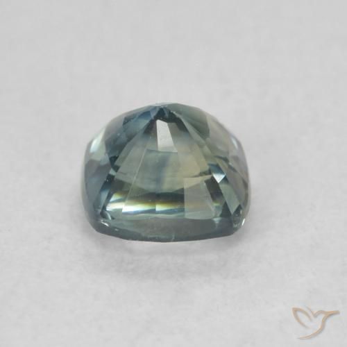 Safira Cerceta Natural 0.67ct, Almofada, VS