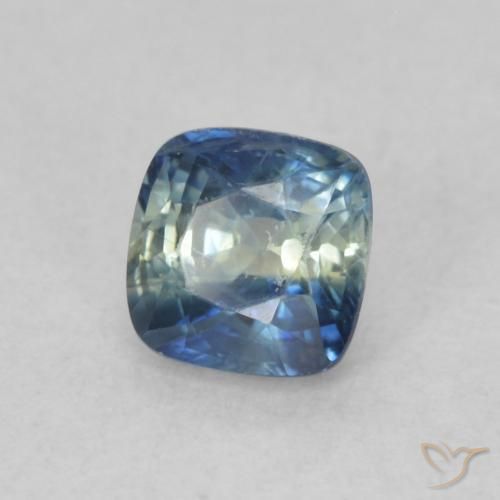 Safira Multicolorido Natural 0.81ct, Almofada, VS