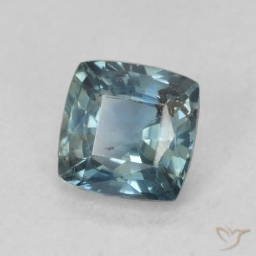 Safira Cerceta Natural 0.89ct, Almofada, VS