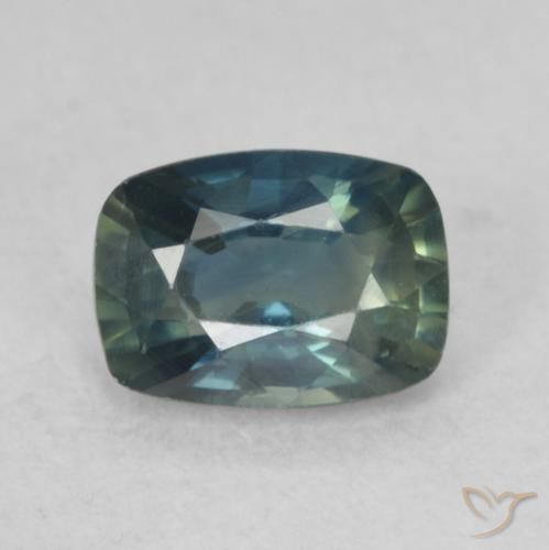 0.80ct Natural Cerceta Safira, Almofada, VVS-VS
