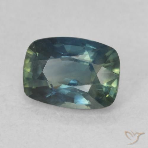 Safira Cerceta Natural 0.80ct, Almofada, VVS-VS